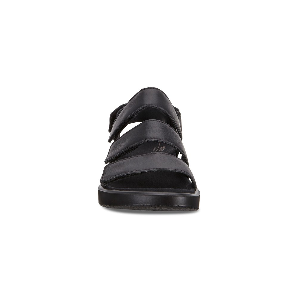 ECCO Womens Sandals Black - Flowt Flat - GLB-246053